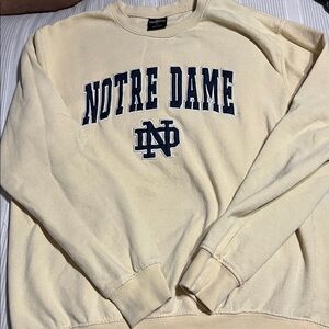 Notre Dame Colosseum Cream Pullover